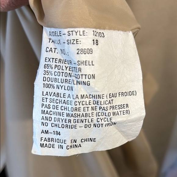 Sears classicTan Trench Coat - Picture 8 of 12